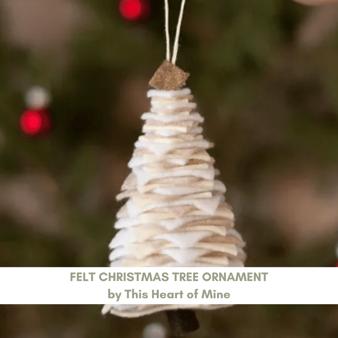 felt christmas tree ornament