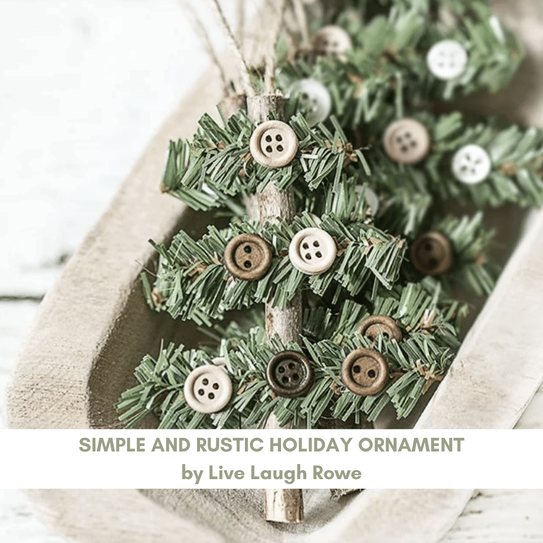 simple and rustic holiday ornament